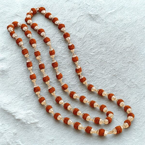 Rudraksha Silver Mala (Silver Cap ) - Image 3