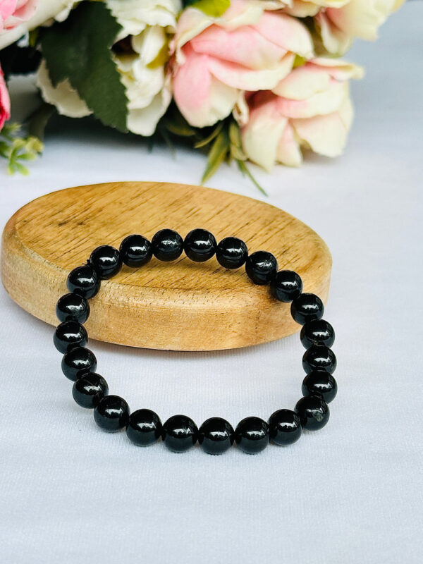 Black Tourmaline Bracelet (8mm) for Men and Women