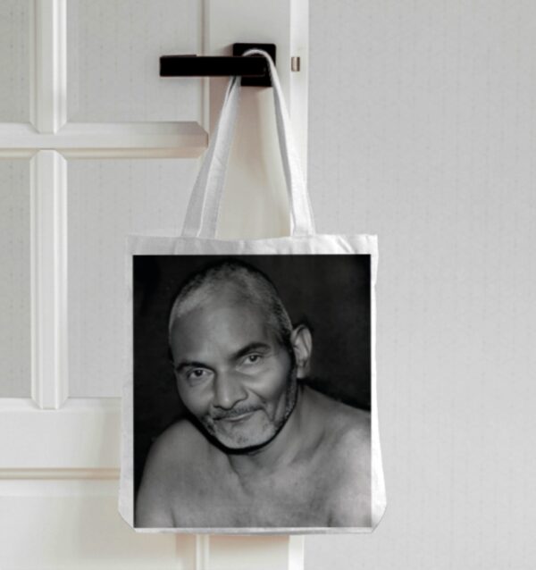Baba Photo Printed Tote Bag – White - Image 2