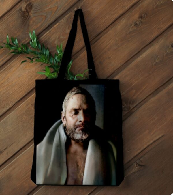 Baba Photo Printed Tote Bag – Black - Image 2