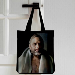 Baba Photo Printed Tote Bag – Black