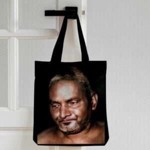 Baba Photo Printed Tote Bag – Black