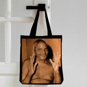 Baba Photo Printed Tote Bag – Black