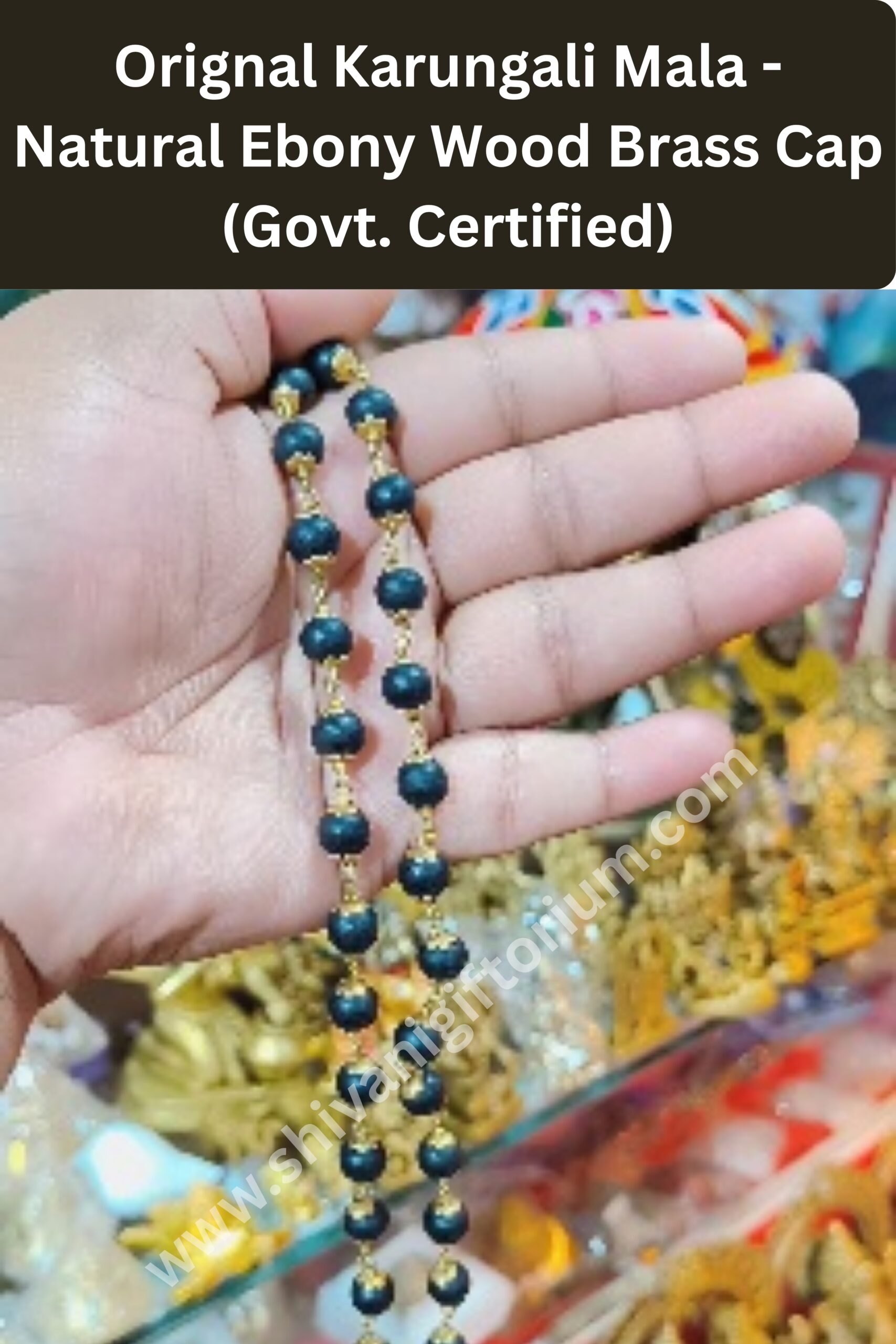 Silver Plated Karungali Mala - Natural Ebony Wood (Govt. Certified)_20251102_193832_0000