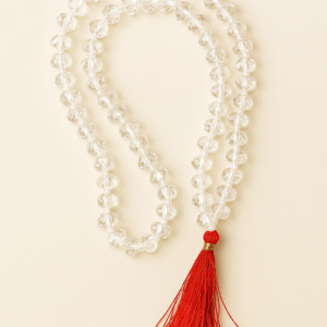 Original Diamond-Cut Flat Shape Sphatik Mala